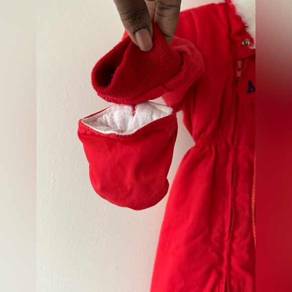 Heart Warmers Hooded Snow Suit Removable Mitten Boots Toddler 24.5"-33.5" T - Picture 4 of 14